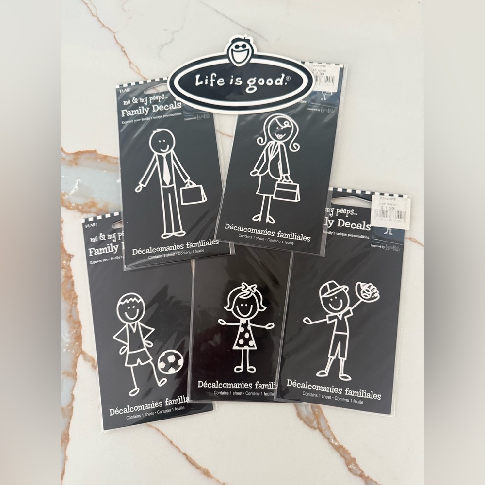 Life is Good Family Decals stickers
